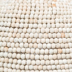 Theta 15.5x14.5 White-Washed Wood Beaded Pendant Light