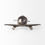 Maverick II 13L x 11W Gray Metal Fighter Plane