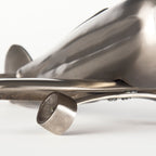Maverick II 13L x 11W Gray Metal Fighter Plane