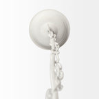 Theta 15.5x14.5 White-Washed Wood Beaded Pendant Light