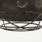 Zaio 12.5Lx 12.5W x 18.5H Weathered Antique Gold Metal Caged Bulb Pendant Light
