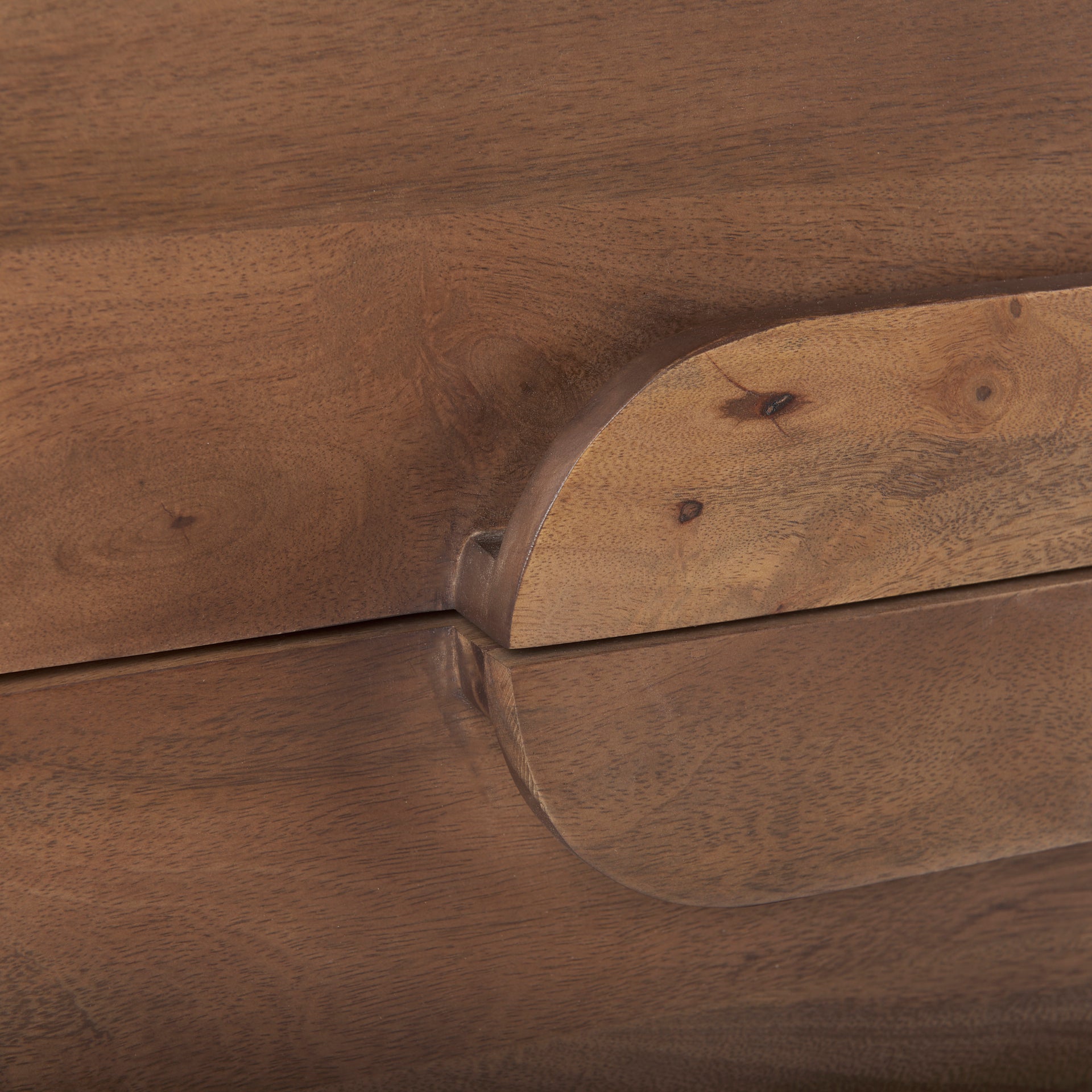 Astrid 71L x 17W x 30.3H Medium Brown Solid Wood 6 Drawer Sideboard