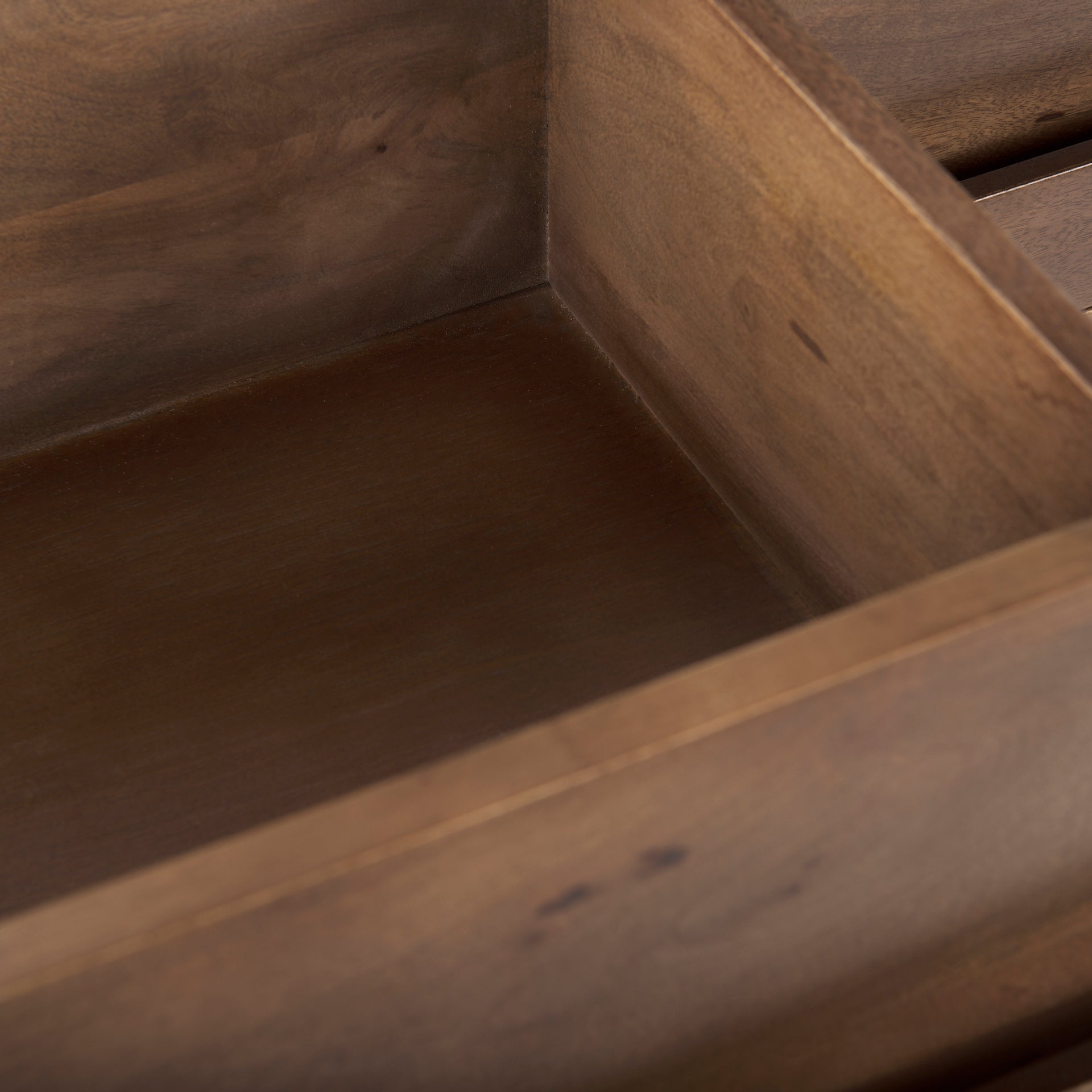 Astrid 71L x 17W x 30.3H Medium Brown Solid Wood 6 Drawer Sideboard