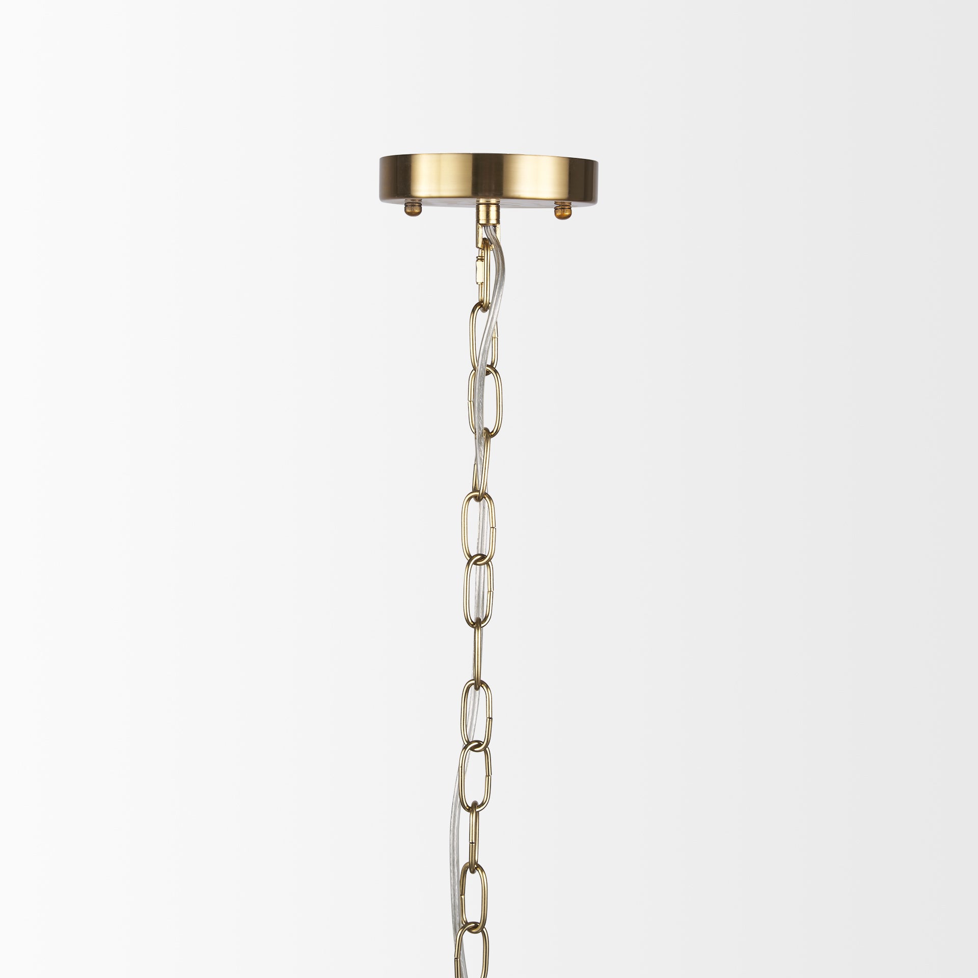 Britton Gold Metal w/ Clear Glass Globe 1-Light Pendant Light