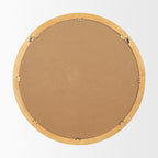 Roan Light Brown Wood Beaded Wall Mirror