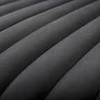 70794 - Ricciardo Black Leather Wrapped Three Seater Sofa 82.5L x 38.5W x 26.5H