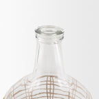 Troian Medium Rattan Wrapped Glass Bottle