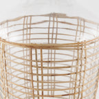 Troian Medium Rattan Wrapped Glass Bottle