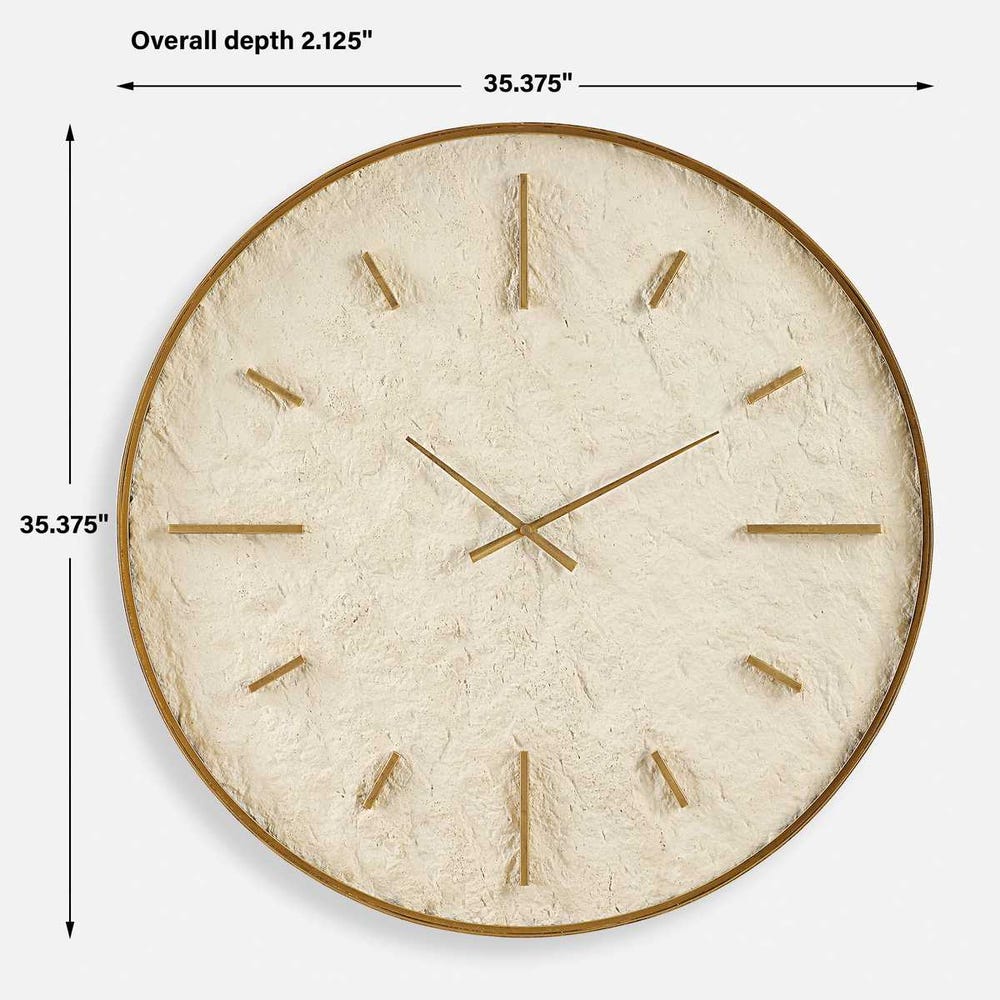 Stone Serenity Wall Clock