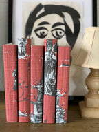 Coral & Gray Toile / Off-White Cover / 8.5-9.5"