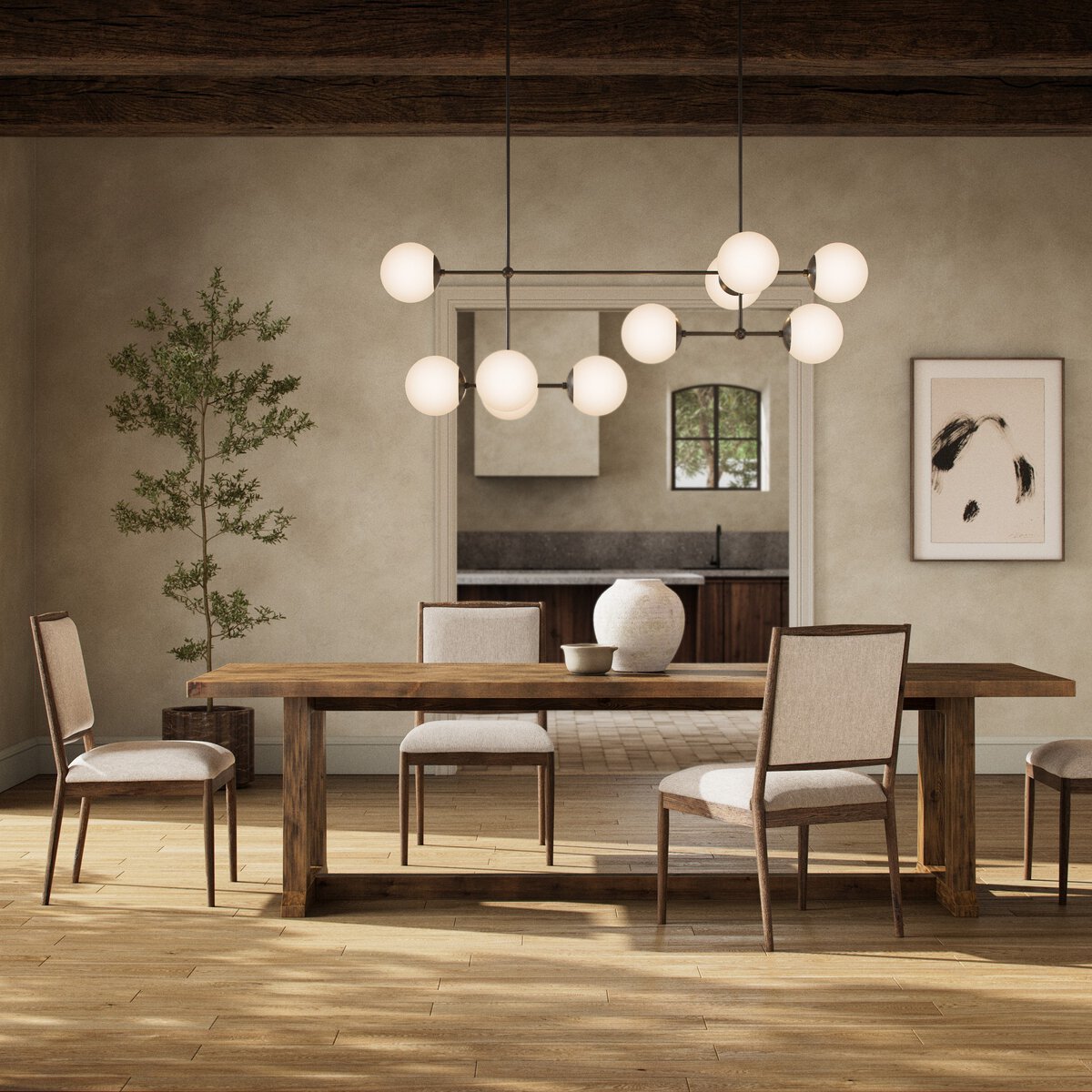 Otto Dining Table - Waxed Pine