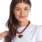 HEART BEADED NECKLACE A/3