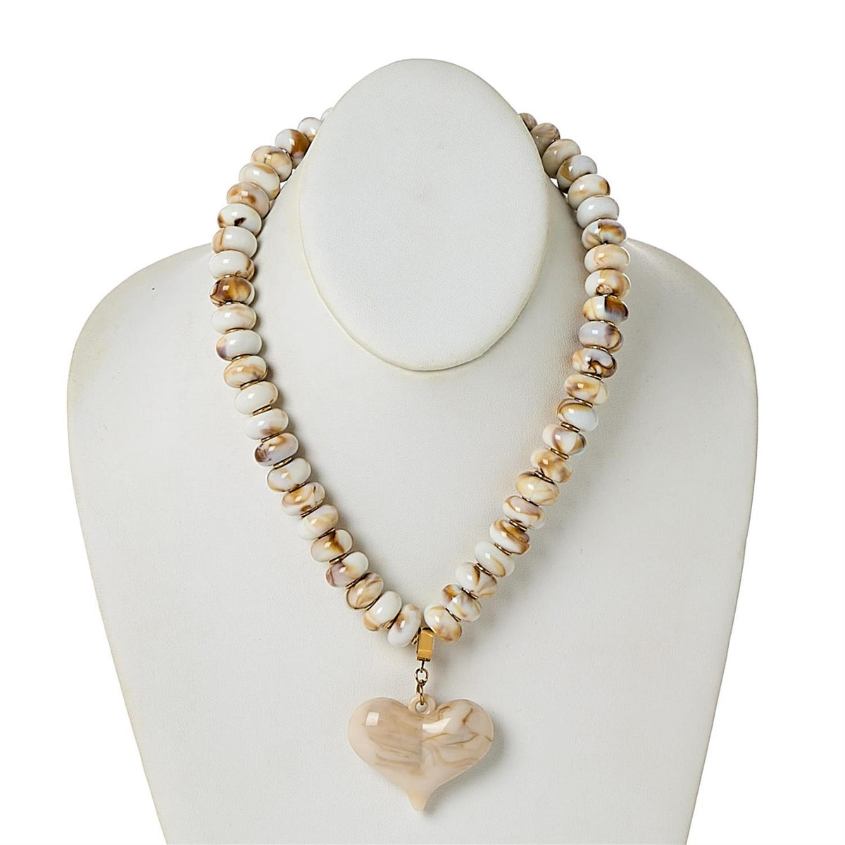 HEART BEADED NECKLACE A/3