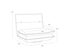 Colson Swivel Armless Chair