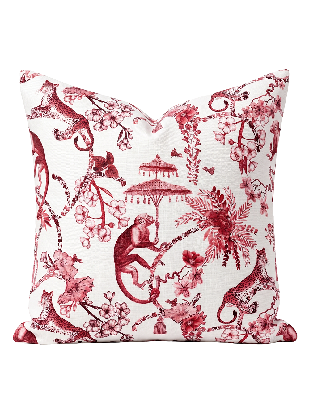 Red Canopy Menagerie Linen Pillow 20x20 with Down Insert