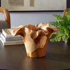 Teak Flow Indoor-Outdoor Bowl, Natural