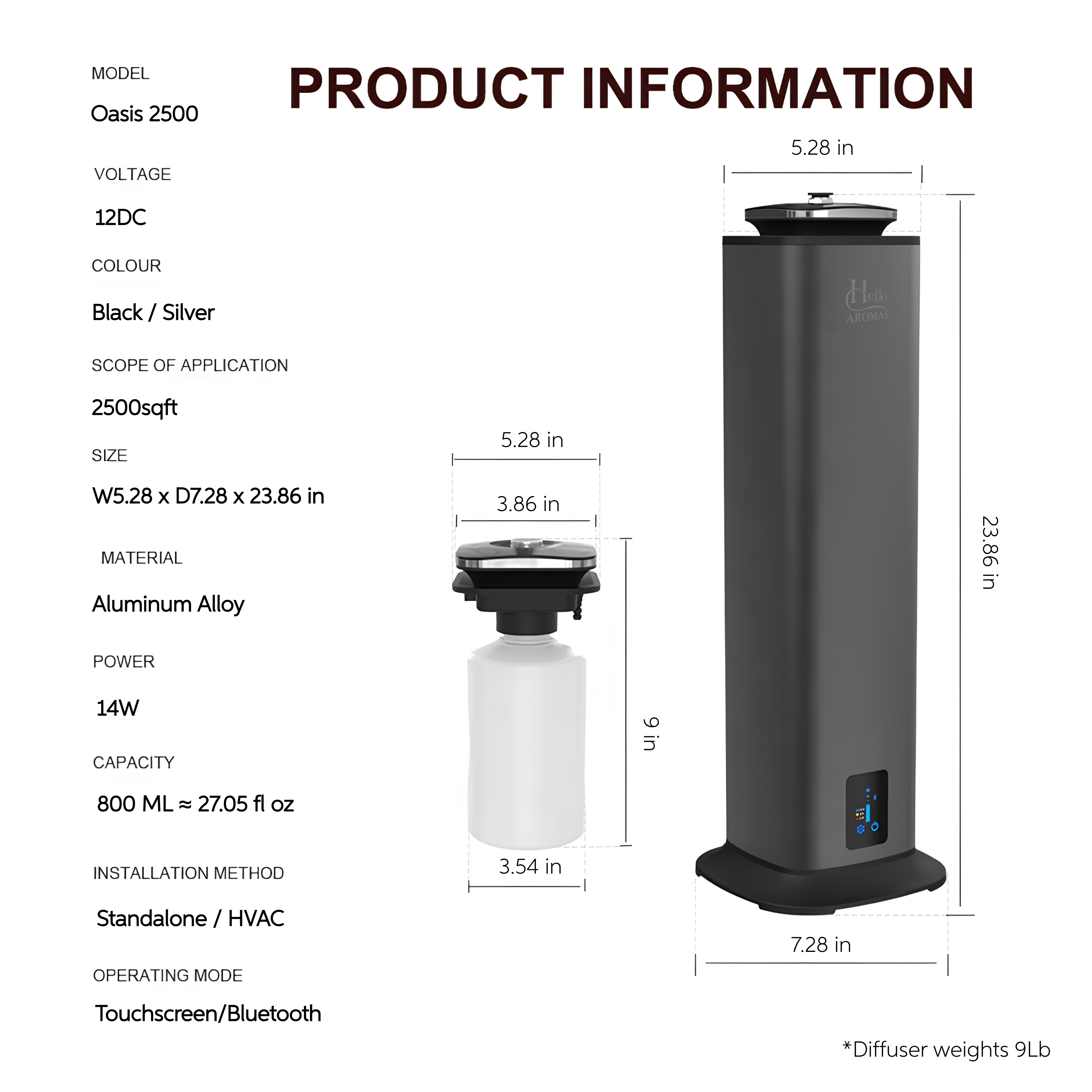 Oasis 2500 Aroma Diffuser