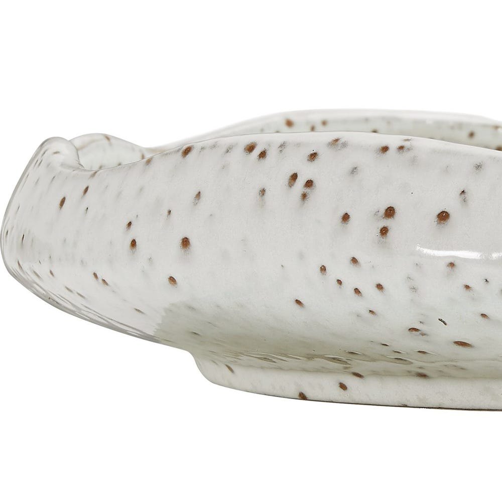 Stardust Ripple Indoor-Outdoor Bowl, White