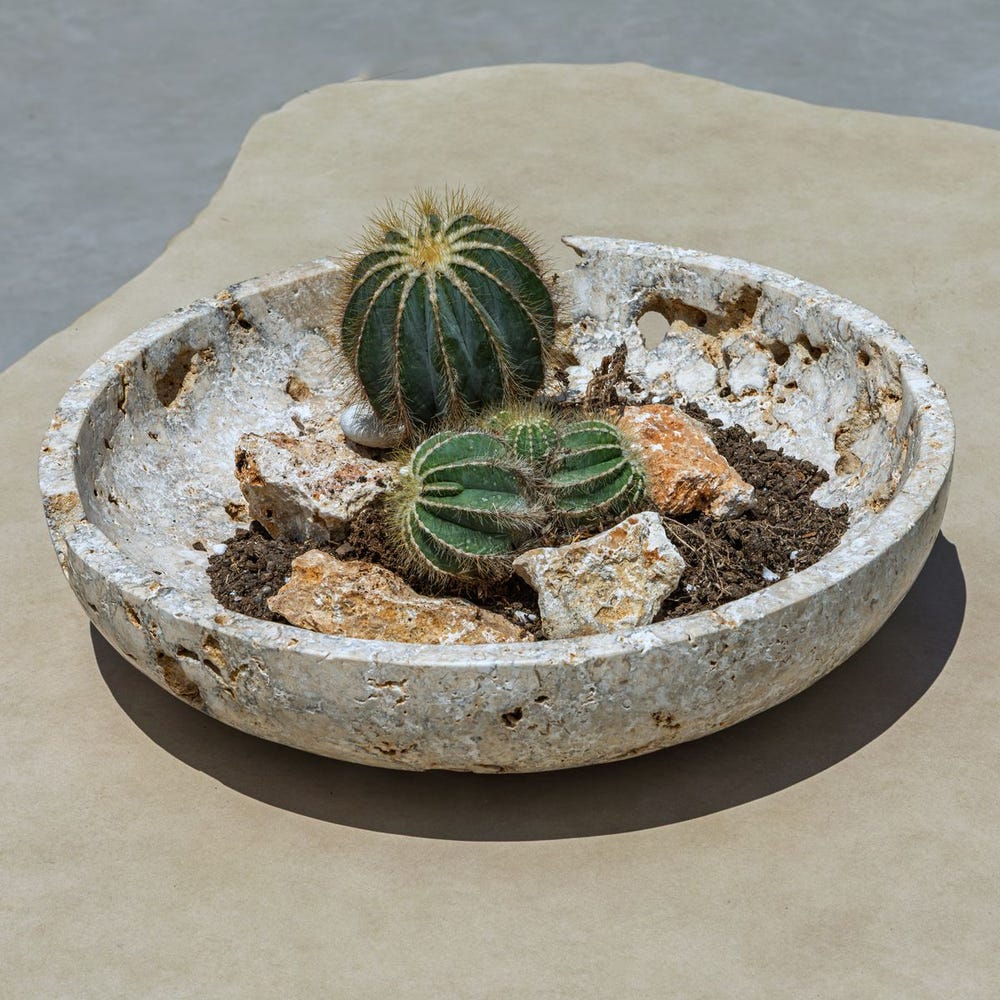 Quarried Stone Indoor-Outdoor Bowl