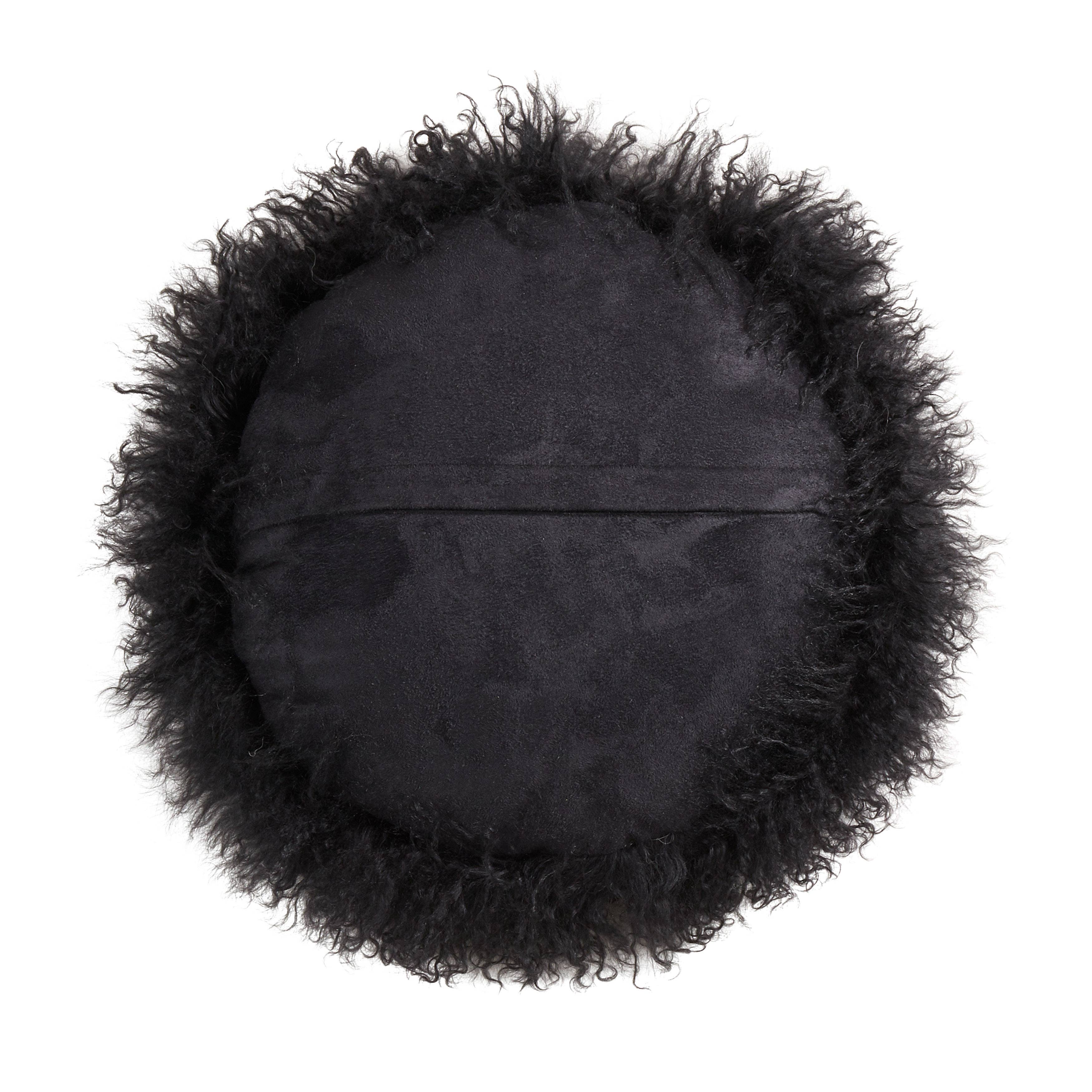 Mongolian Lamb Fur Pillow - Poly Filled