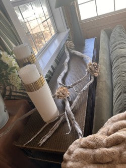 Six-Foot Driftwood with 3 Oyster Magnolias