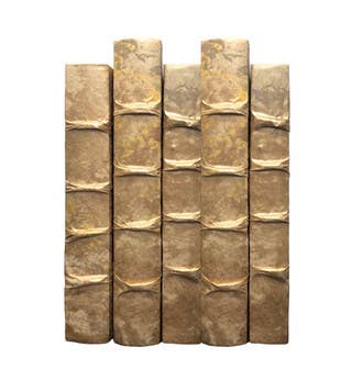 Rich Vibrant Gold Leaf Finish / Off-White Cover / 8.5-9.5"