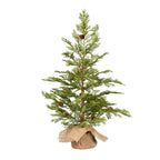 Vickerman 24" Cedar Pine Artificial Christmas Tree, Unlit