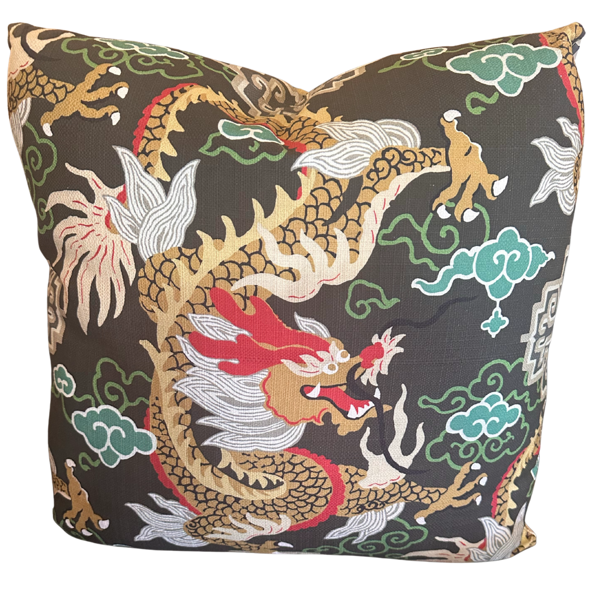 24"X24" Pillow - Royal Dragon Ebony