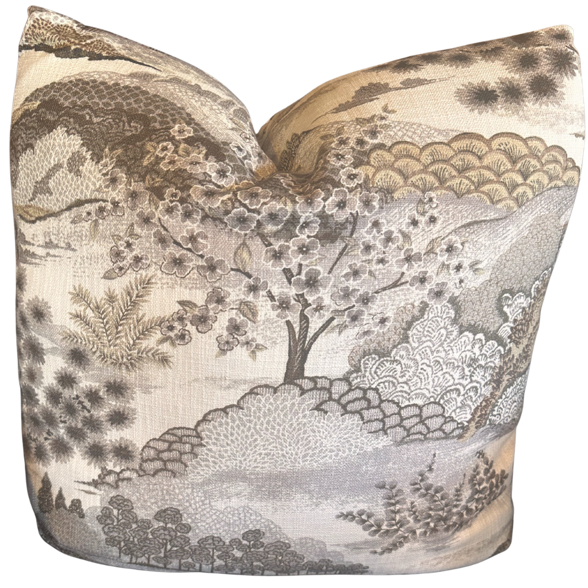 24"X24" Pillow - Yuhua Marvy Greystone
