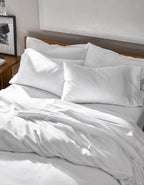 Soft-Wash Cotton Duvet Cover - White