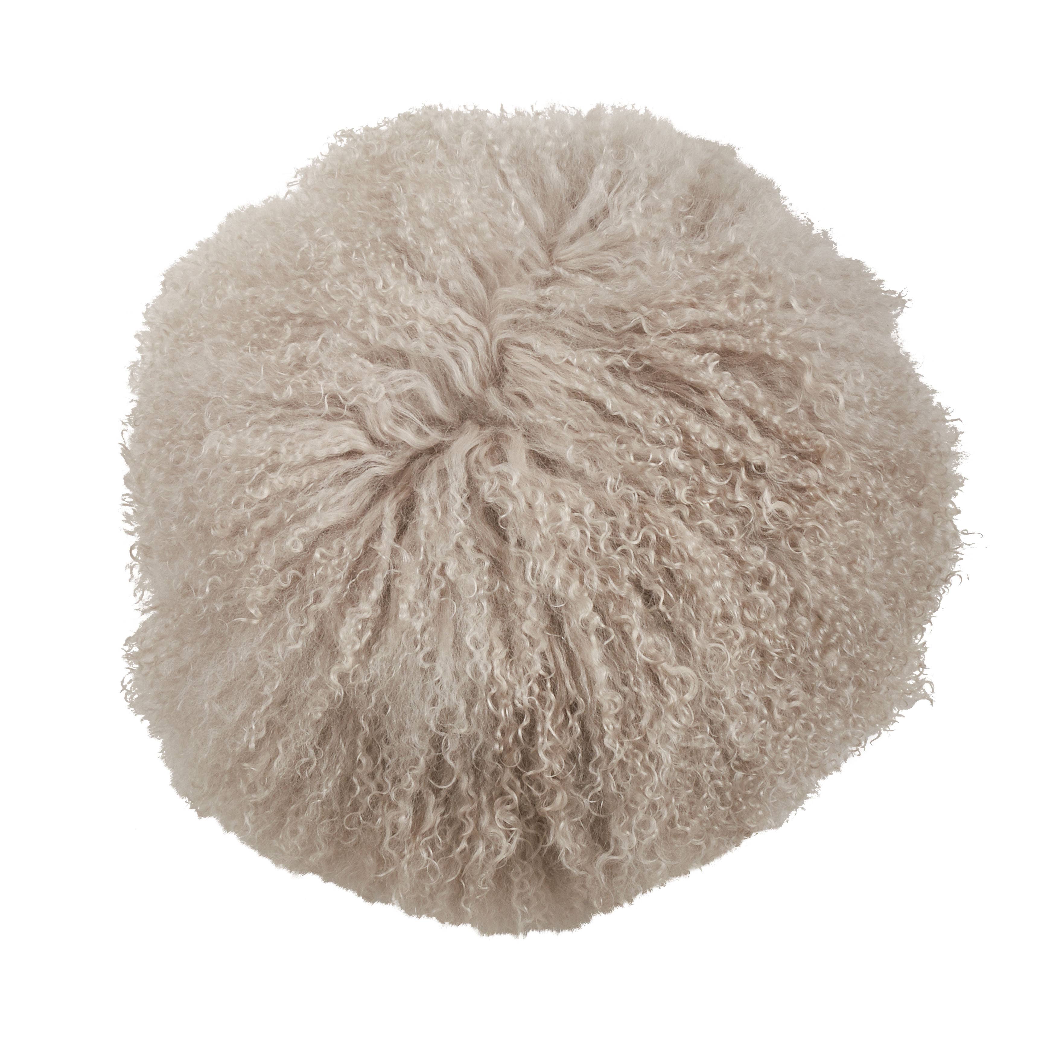 Mongolian Lamb Fur Pillow - Poly Filled