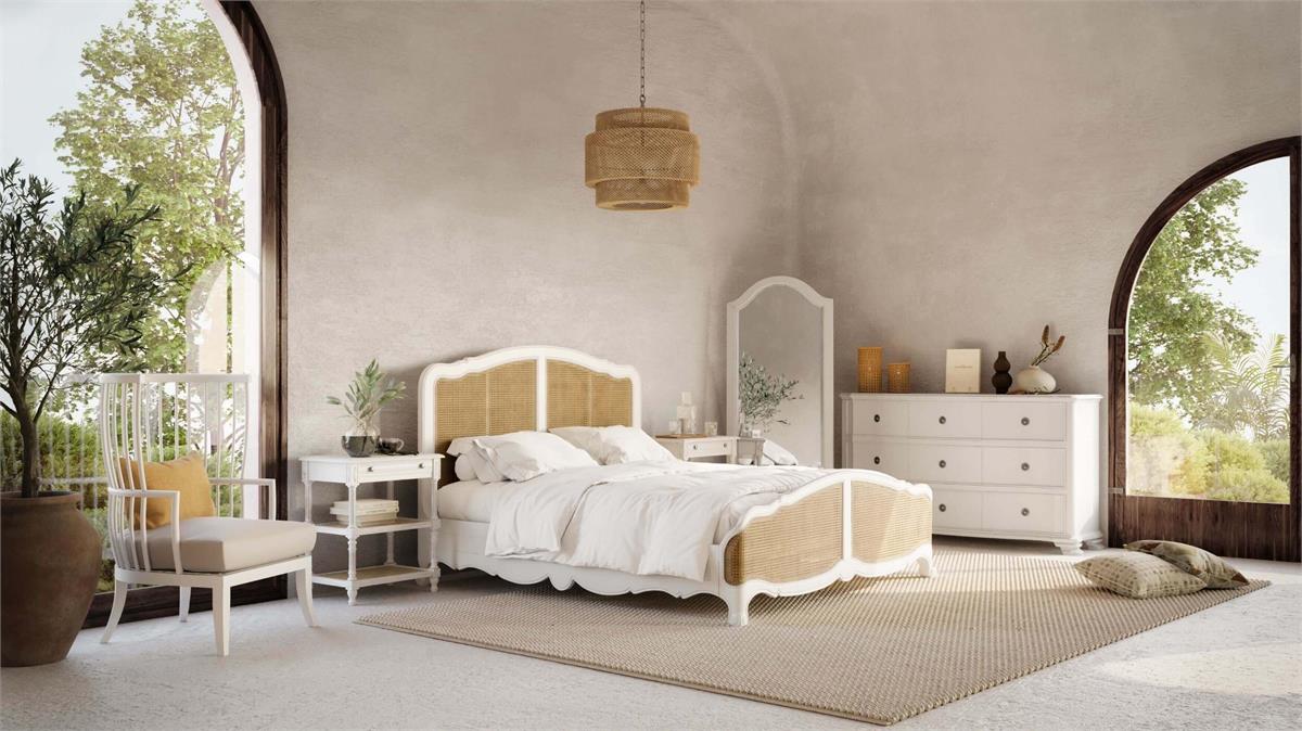 Covington Rattan Bed King