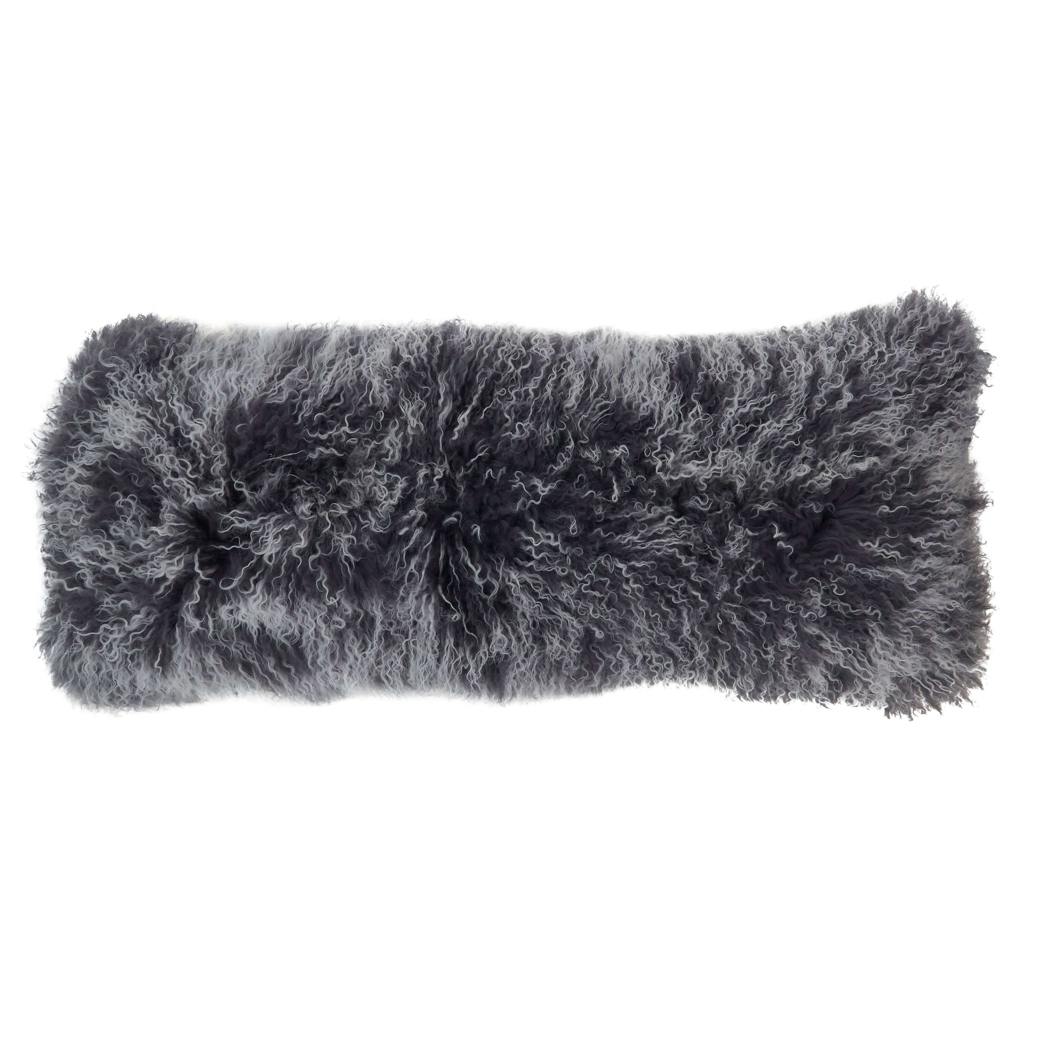 Mongolian Lamb Fur Pillow - Poly Filled