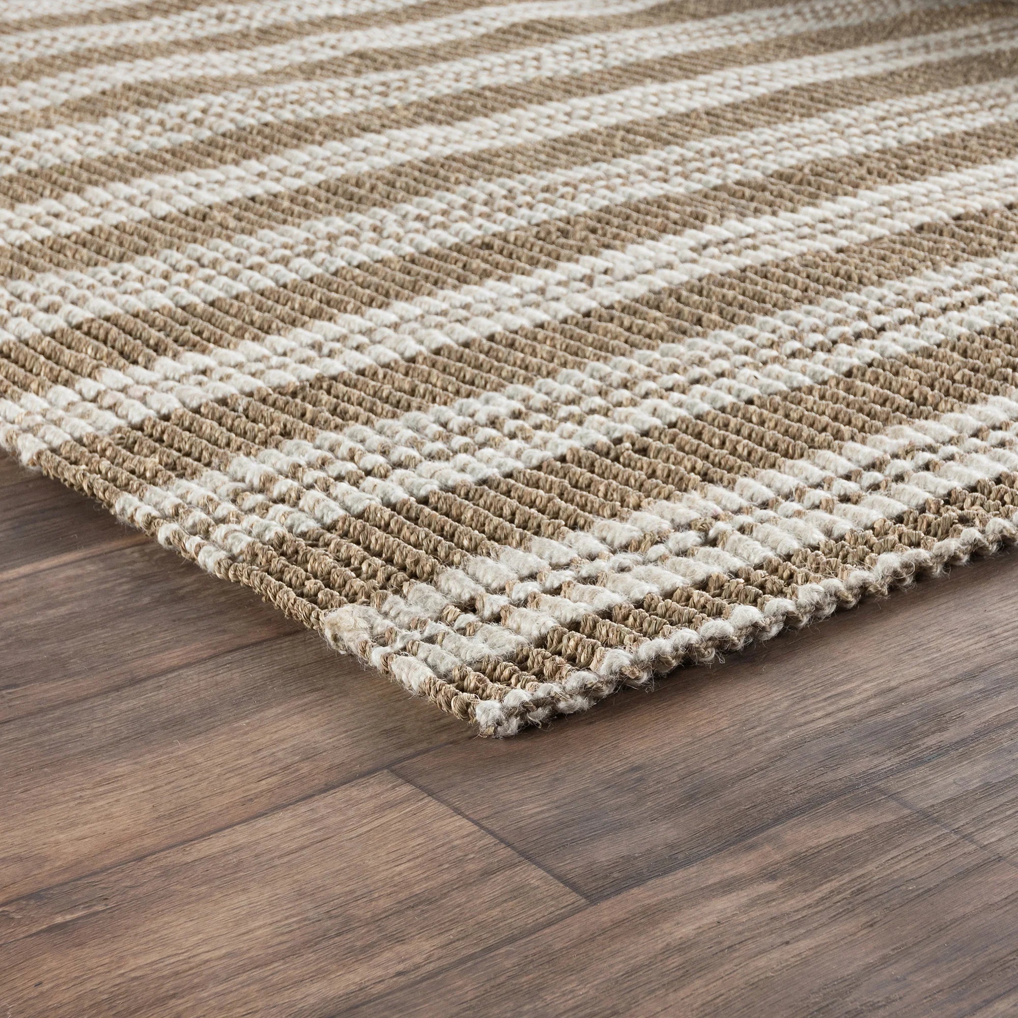 Seagrass Cabana Stripe Rug - Ivory 5x8