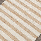 Rhodes Stripe Rug - Natural/Ivory 2x3