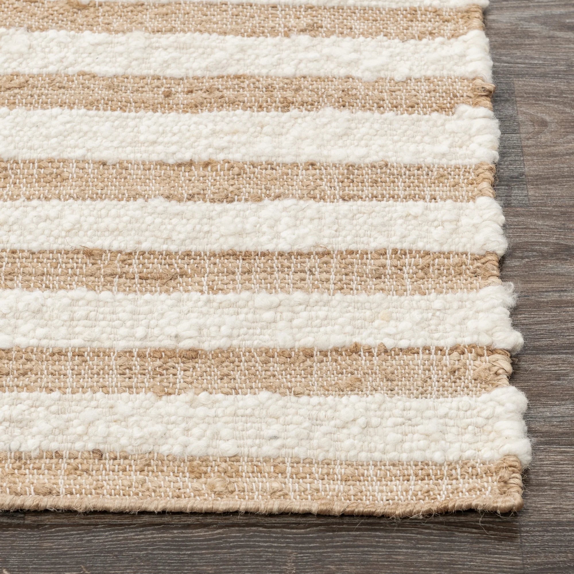 Rhodes Stripe Rug - Natural/Ivory 2x3