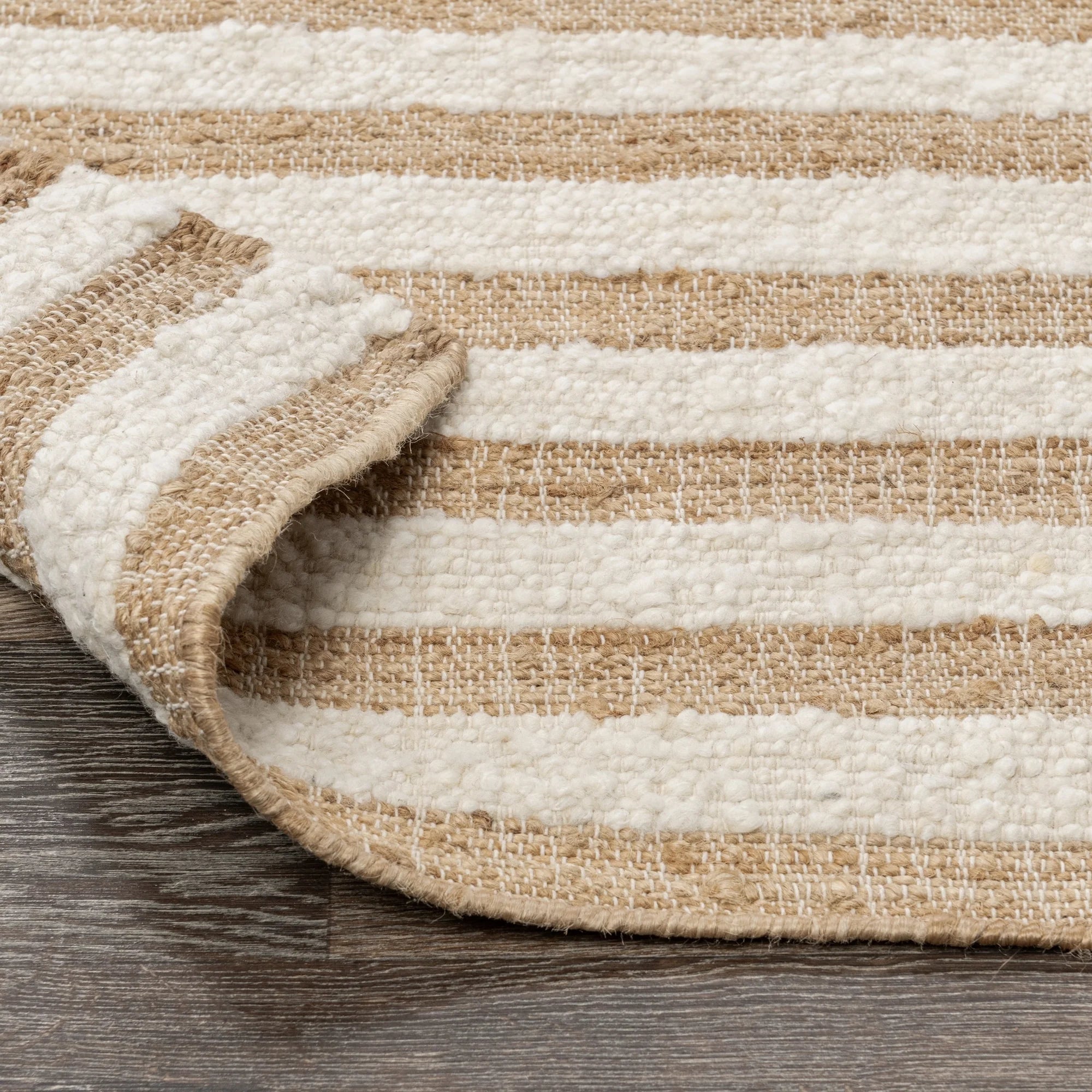Rhodes Stripe Rug - Natural/Ivory 2x3