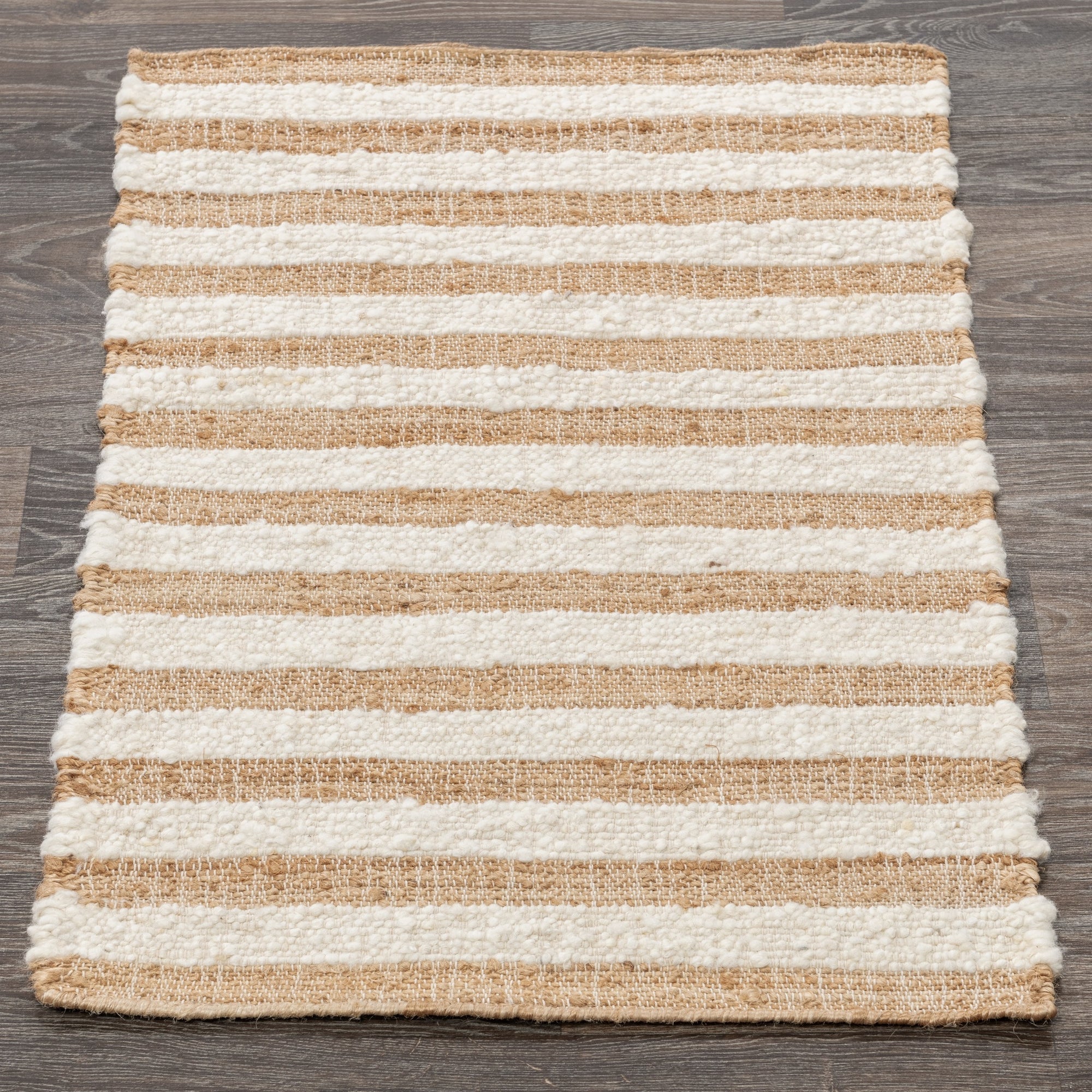 Rhodes Stripe Rug - Natural/Ivory 2x3