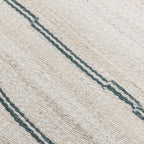 Sunderland Jute Stripe Rug - Ivory/Dark Blue 2x3
