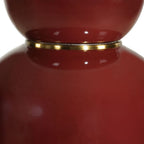 Gourd Table Lamp, Burgundy