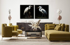 Midnight Heron I Canvas Wall Art