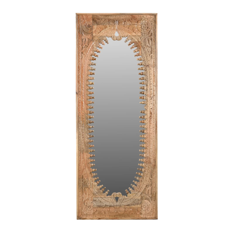 Ketan Handcarved Mirror – Natural