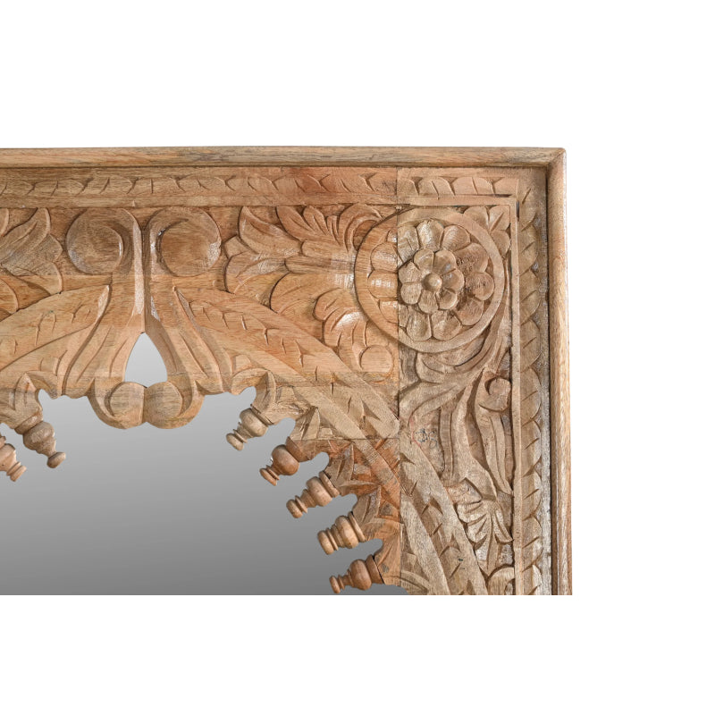 Ketan Handcarved Mirror – Natural