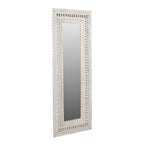 Anita Handcarved Mirror – Distressed White
