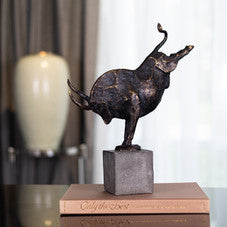 Dillinger Bull Sculpture