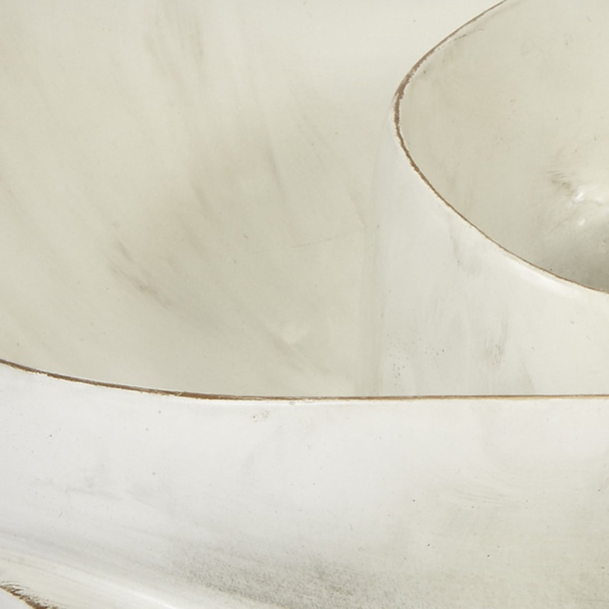 Download SMALL MIA DECORATIVE CREAM AND GOLD SWIRL BOWL