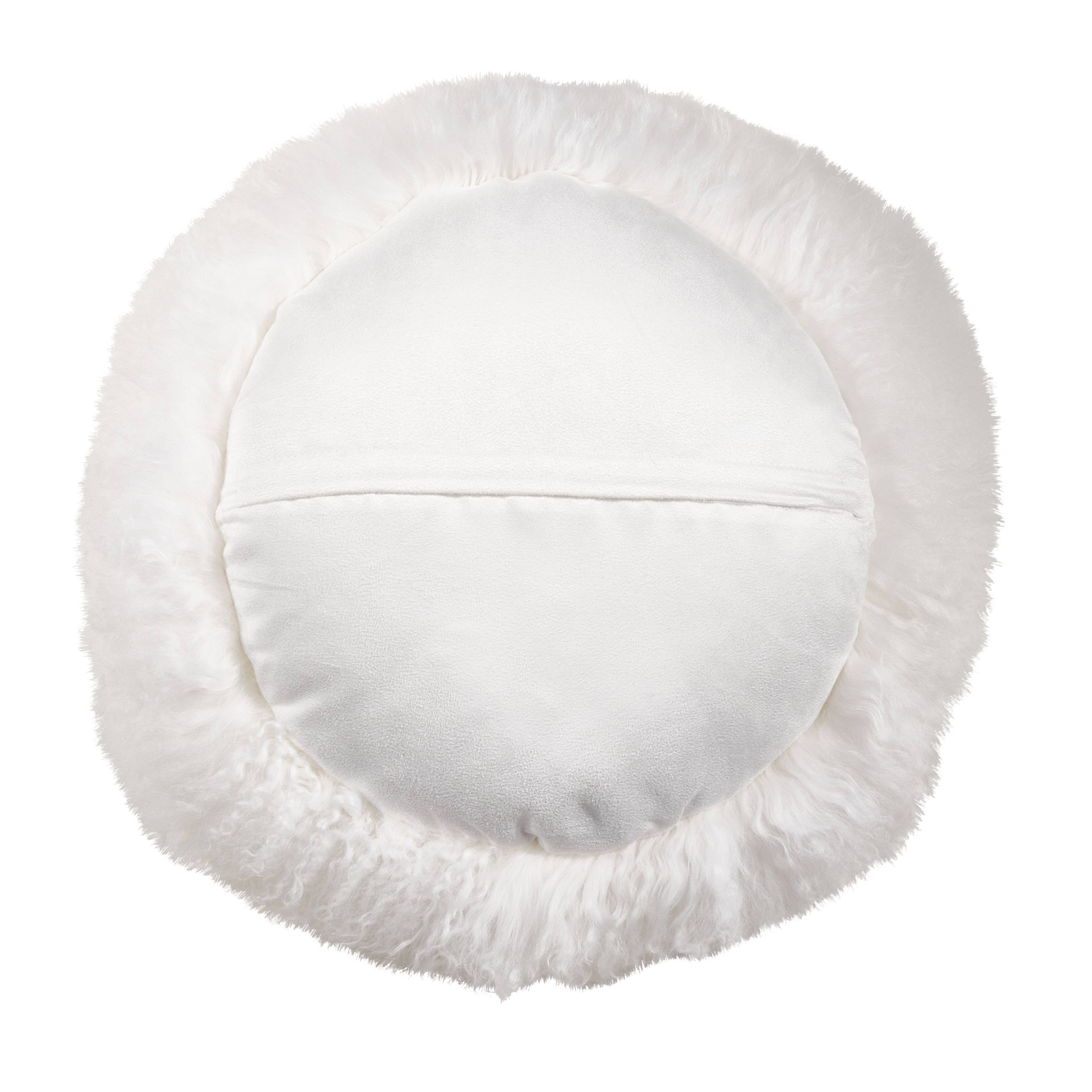 Mongolian Lamb Fur Pillow - Poly Filled