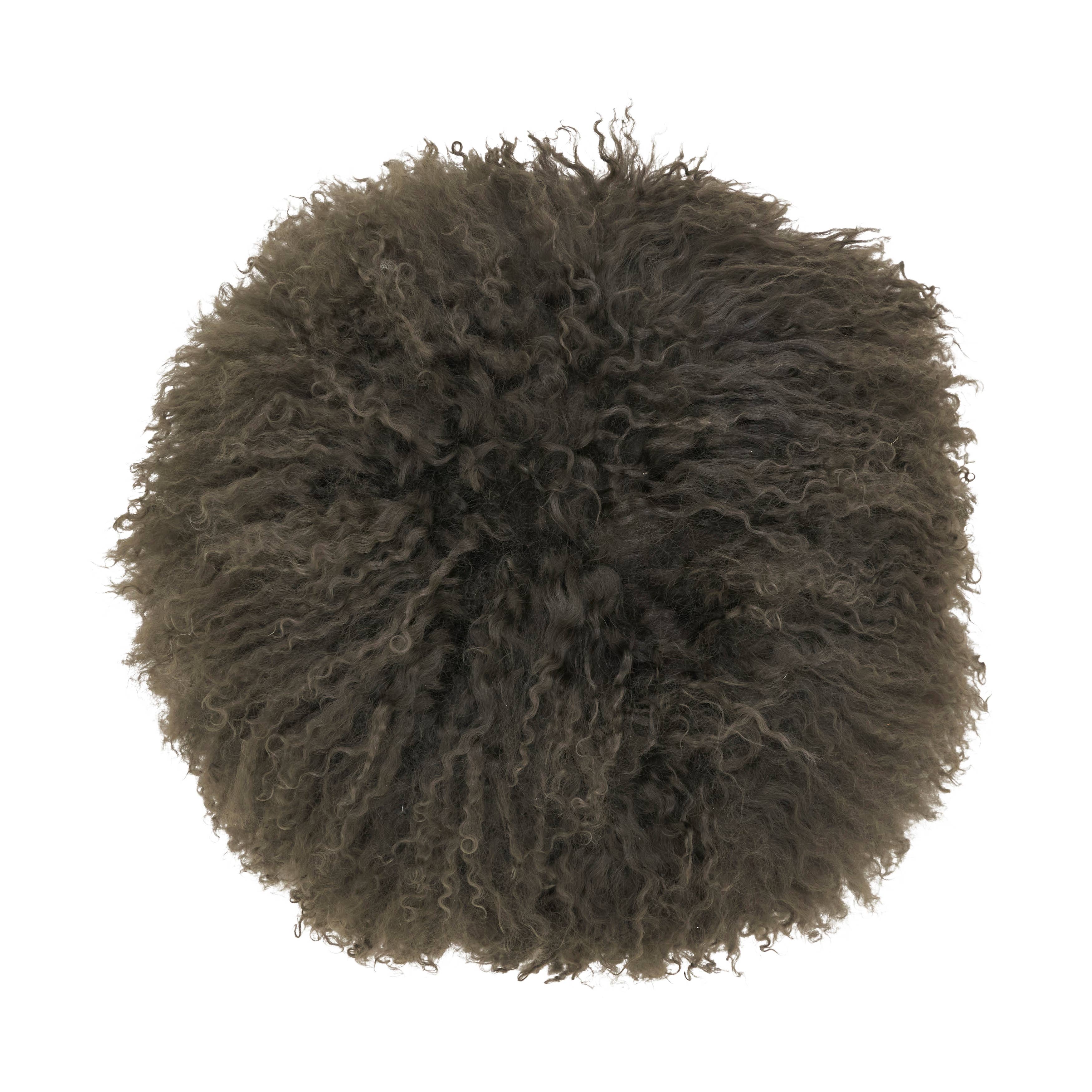 Mongolian Lamb Fur Pillow - Poly Filled