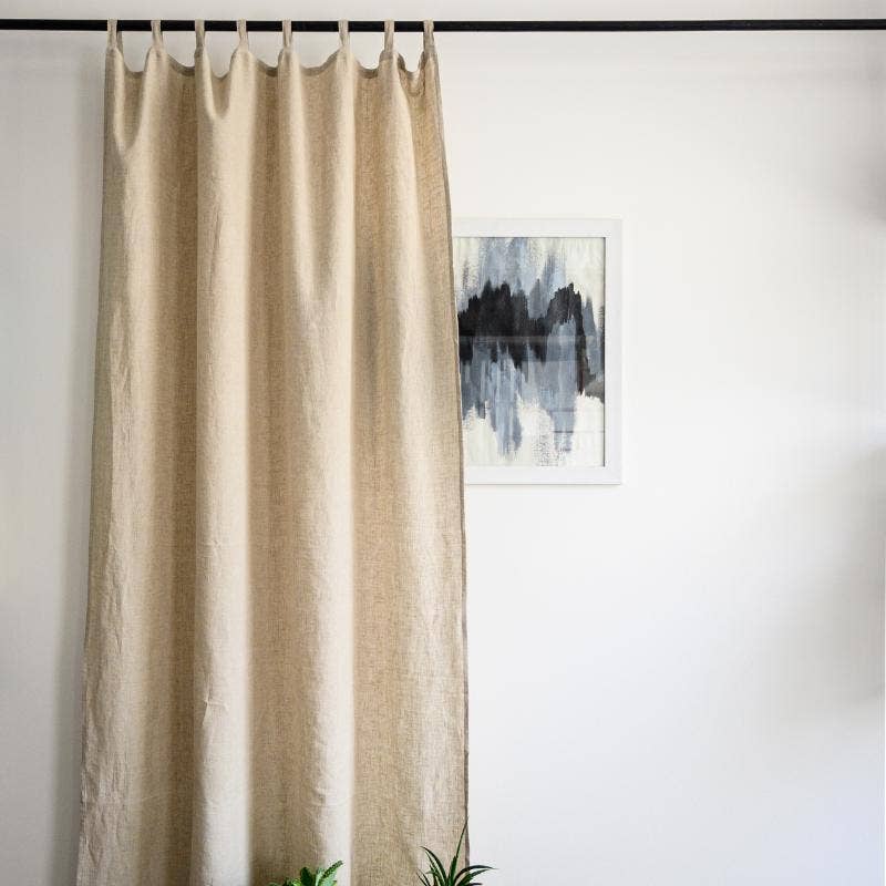 Handmade Solid Linen Curtains – Elegant, Modern Style