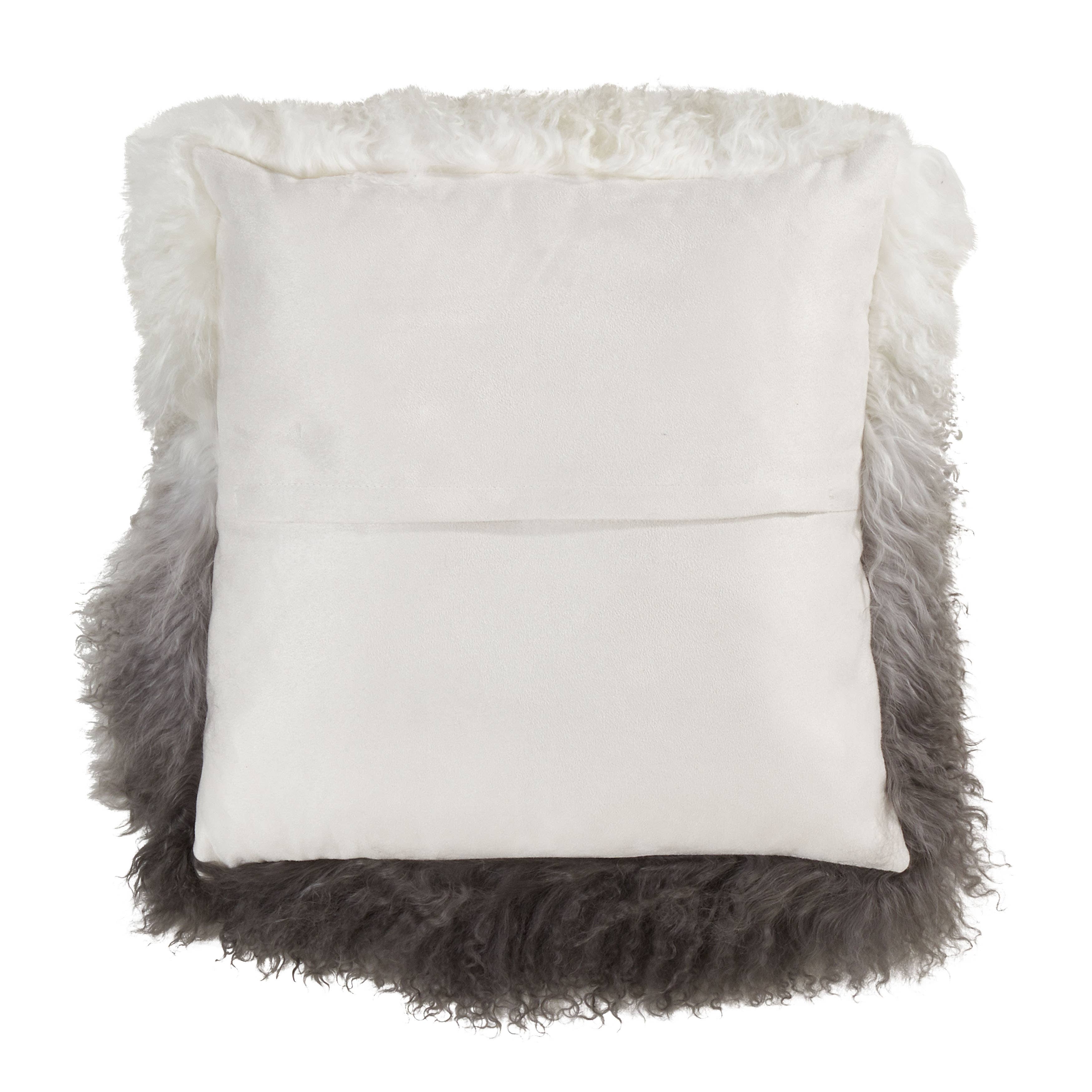 Ombre Lamb Fur Pillow 20x20